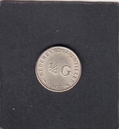 Beschrijving: 1/4 Gulden 